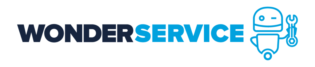 Wonderservie logo en robot